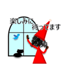 小人と黒ねこ（個別スタンプ：26）