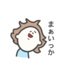 ぱっつん女子①（個別スタンプ：19）