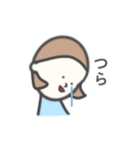 ぱっつん女子①（個別スタンプ：34）