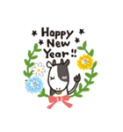 ナチュラルかわいい＊冬のお花と動物たち＊（個別スタンプ：2）