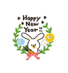 ナチュラルかわいい＊冬のお花と動物たち＊（個別スタンプ：4）