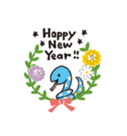 ナチュラルかわいい＊冬のお花と動物たち＊（個別スタンプ：6）