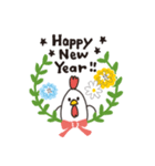 ナチュラルかわいい＊冬のお花と動物たち＊（個別スタンプ：10）