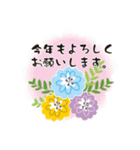 ナチュラルかわいい＊冬のお花と動物たち＊（個別スタンプ：15）