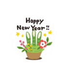 ナチュラルかわいい＊冬のお花と動物たち＊（個別スタンプ：19）