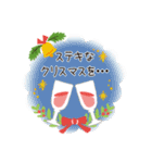 ナチュラルかわいい＊冬のお花と動物たち＊（個別スタンプ：25）