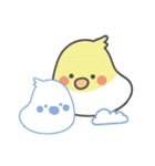女の子のオウム(冬バージョン)（個別スタンプ：2）