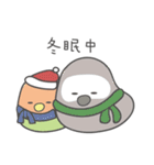 女の子のオウム(冬バージョン)（個別スタンプ：8）