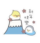 女の子のオウム(冬バージョン)（個別スタンプ：33）