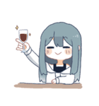 魚と女の子（個別スタンプ：1）