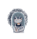 魚と女の子（個別スタンプ：5）