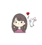 ○○ちゃんとうさぎ（個別スタンプ：1）