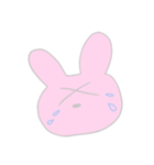 表情豊かなうさぎさん（個別スタンプ：3）