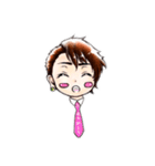 ネクタイとわたし（個別スタンプ：8）