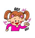 表情豊かな女の子(ひーちゃん)。（個別スタンプ：13）