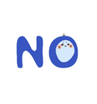 使いやすい！ 白もち達のデカ文字スタンプ（個別スタンプ：23）
