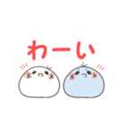 使いやすい！ 白もち達のデカ文字スタンプ（個別スタンプ：28）