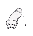 色えんぴつで描いたもふもふわんこ（個別スタンプ：3）