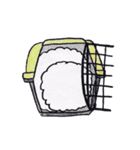 色えんぴつで描いたもふもふわんこ（個別スタンプ：10）