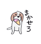 色えんぴつで描いたもふもふわんこ（個別スタンプ：28）