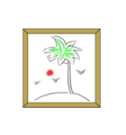 ハンドメード 絵（個別スタンプ：7）