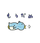 色鉛筆で描いた七変化するペンギン（個別スタンプ：4）