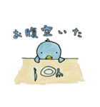 色鉛筆で描いた七変化するペンギン（個別スタンプ：11）