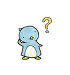 色鉛筆で描いた七変化するペンギン（個別スタンプ：15）