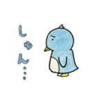 色鉛筆で描いた七変化するペンギン（個別スタンプ：18）
