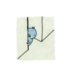 色鉛筆で描いた七変化するペンギン（個別スタンプ：25）