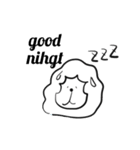 感情の薄いもこもこ羊さん。（個別スタンプ：2）