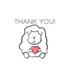 感情の薄いもこもこ羊さん。（個別スタンプ：3）