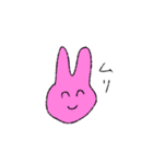ムリムリうさぎマン（個別スタンプ：1）