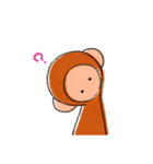 あたまがよわいおさる（個別スタンプ：2）