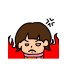 外ハネショートちゃん 冬ver.（個別スタンプ：23）
