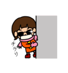 外ハネショートちゃん 冬ver.（個別スタンプ：24）