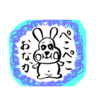 いろいろうさぎちゃん（個別スタンプ：3）