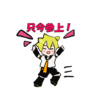 鏡音レンと初音ミクの仲良し会話スタンプ（個別スタンプ：9）