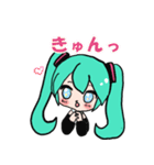鏡音レンと初音ミクの仲良し会話スタンプ（個別スタンプ：10）