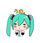 鏡音レンと初音ミクの仲良し会話スタンプ（個別スタンプ：16）