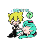 鏡音レンと初音ミクの仲良し会話スタンプ（個別スタンプ：37）