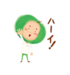 デカ頭まめ太の1日（個別スタンプ：10）