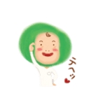 デカ頭まめ太の1日（個別スタンプ：27）