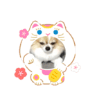 あけおめきりぼん（個別スタンプ：3）
