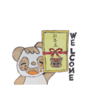 お正月パンダの年賀挨拶（個別スタンプ：5）