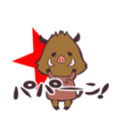 骨ぐるみ。お正月Ver.（個別スタンプ：3）