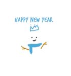 HAPPY NEW YEAR！激ゆる雪だるま（個別スタンプ：6）