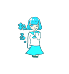 セーラー服女子スタンプ（個別スタンプ：4）