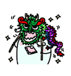 月半豆頁,新年！！（個別スタンプ：8）