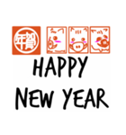 年賀状っぽい2019①（個別スタンプ：4）